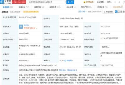 張一鳴卸任字節跳動法人及執行董事，張利東接任，聚焦計算機軟硬件開發與銷售